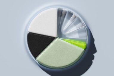 colored segments in a circular arrangement representing different elements