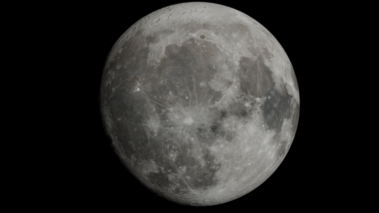 Moon orbiter crater